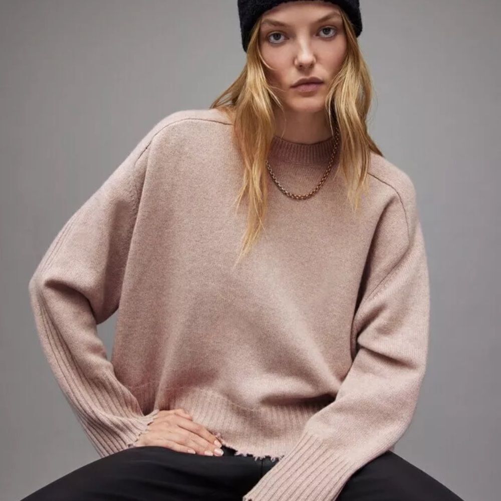 All Saints Kiera Cashmere crew neck-Z5 - Picture 2 of 7